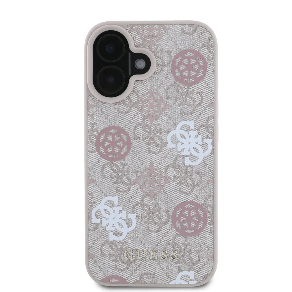 Guess iPhone 16 Backcover hoesje Magsafe - Peony on 4G - Roze