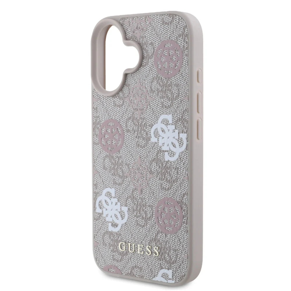 Guess iPhone 16 Backcover hoesje Magsafe - Peony on 4G - Roze