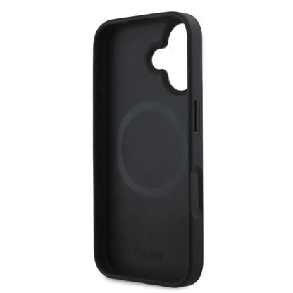 DKNY iPhone 16 Backcover hoesje Magsafe - Checkered Pattern - Zwart