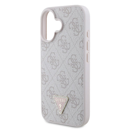 Guess iPhone 16 Backcover hoesje Magsafe IML crossbody cord - Roze