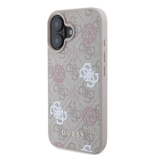 Guess iPhone 16 Backcover hoesje Magsafe - Peony on 4G - Roze