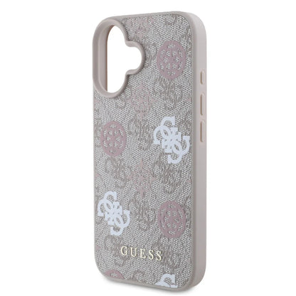 Guess iPhone 16 Backcover hoesje Magsafe - Peony on 4G - Roze